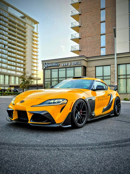 Toyota Supra MK5 A90 A91 3.0 2.0 2020 2021 2022 2023 2024 with Aftermarket Parts - Hyperion Roof Scoop Carbon Fiber / FRP from Robot Craftsman