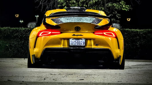 Toyota Supra MK5 A90 A91 3.0 2.0 2020 2021 2022 2023 2024 with Aftermarket Parts - Hyperion Roof Scoop Carbon Fiber / FRP from Robot Craftsman