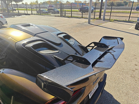 Toyota Supra MK5 A90 A91 3.0 2.0 2020 2021 2022 2023 2024 with Aftermarket Parts - Hyperion Roof Scoop Carbon Fiber / FRP from Robot Craftsman