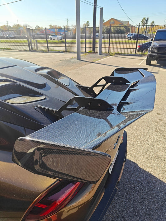 Toyota Supra MK5 A90 A91 3.0 2.0 2020 2021 2022 2023 2024 with Aftermarket Parts - Hyperion Rear Louvers & GT Wing Carbon Fiber / FRP from Robot Craftsman