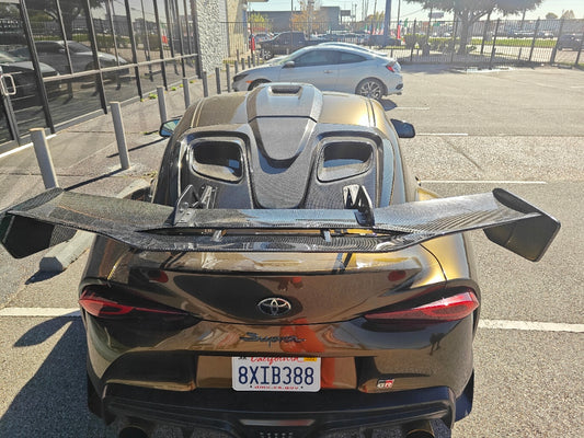 Toyota Supra MK5 A90 A91 3.0 2.0 2020 2021 2022 2023 2024 with Aftermarket Parts - Hyperion Roof Scoop Carbon Fiber / FRP from Robot Craftsman