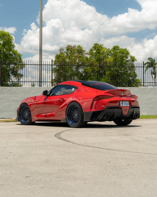 Toyota Supra MK5 A90 A91 3.0 2.0 2020 2021 2022 2023 2024 with Aftermarket Parts - Hyperion Narrow Body Rear Bumper & Diffuser Carbon Fiber / FRP from Robot Craftsman