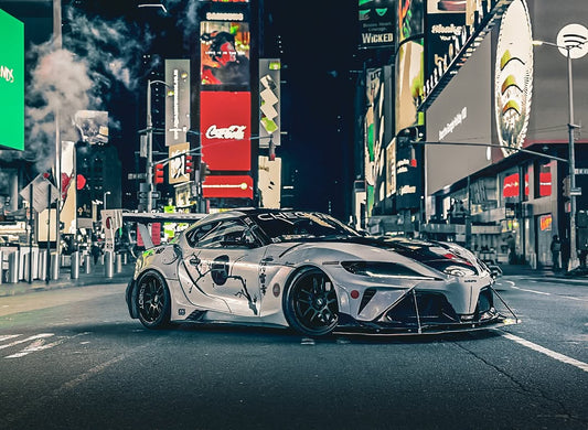 Upgrade Your Toyota Supra MK5 A90 A91 3.0 2.0 2020 2021 2022 2023 2024 with Aftermarket Parts - Hyperion Widebody Front Bumper & Lip Carbon Fiber / FRP from Robot Craftsman