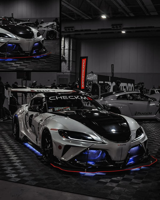 Upgrade Your Toyota Supra MK5 A90 A91 3.0 2.0 2020 2021 2022 2023 2024 with Aftermarket Parts - Hyperion Widebody Hood Bonnet Carbon Fiber / FRP from Robot Craftsman