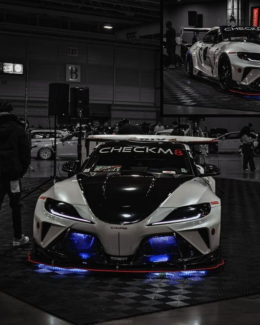 Upgrade Your Toyota Supra MK5 A90 A91 3.0 2.0 2020 2021 2022 2023 2024 with Aftermarket Parts - Hyperion Widebody Hood Bonnet Carbon Fiber / FRP from Robot Craftsman