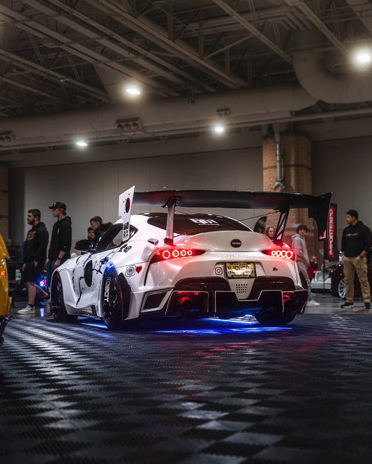 Upgrade Your Toyota Supra MK5 A90 A91 3.0 2.0 2020 2021 2022 2023 2024 with Aftermarket Parts - Hyperion Widebody Rear Bumper & Diffuser Carbon Fiber / FRP from Robot Craftsman