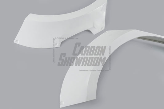 Honda Civic 10th Gen FC1 FC2 FC5 FC6 2016 2017 2018 2019 2020 2021 & Civic 10th Gen FK7 2017 2018 2019 2020 2021 (compatible with both OEM bumper and ROBOT CRAFTSMAN bumper, fits FK7 Hatchback although panel line is slightly different) with Aftermarket Parts - Widebody Wheel Arches Fender Flares Carbon Fiber / FRP from Robot Craftsman