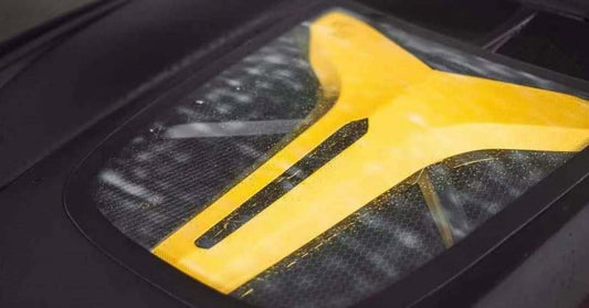 Ford Mustang Ecoboost V6 GT S550.1 2015-2017 & Mustang Ecoboost V6 GT March1 Bullitt S550.2 2018-2023 with Aftermarket Parts - "DAWN" Hood Bonnet Carbon Fiber / FRP from Robot Craftsman
