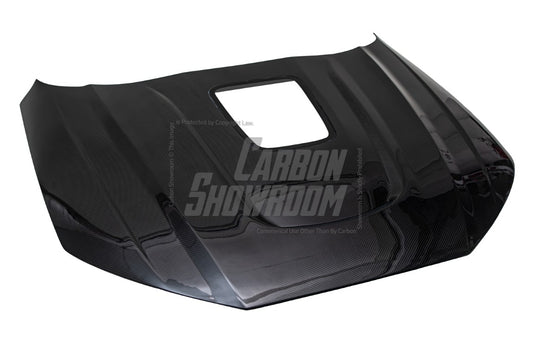 SD Carbon Fiber Tempered Glass Hood Bonnet For Audi A4 S4 2017-ON B9 B9.5 - Performance SpeedShop