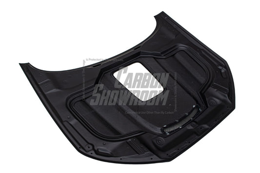 SD Carbon Fiber Tempered Glass Hood Bonnet For Audi A4 S4 2017-ON B9 B9.5 - Performance SpeedShop