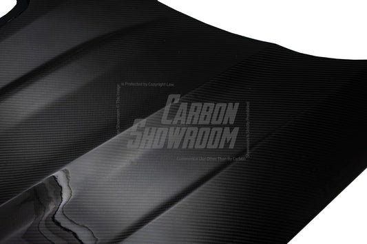 SD Carbon Fiber Tempered Glass Hood Bonnet For Audi A4 S4 2017-ON B9 B9.5 - Performance SpeedShop