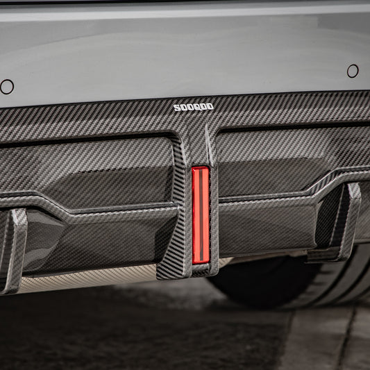 BMW 2 Series M240i 230i G42 2022 2023 2024 with Aftermarket Parts - Without Light Rear Diffuser?Pre-preg Carbon Fiber from SOOQOO USA