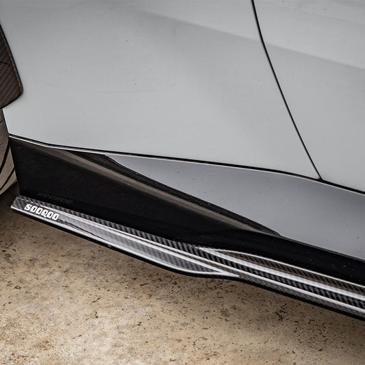 BMW 2 Series M240i 230i G42 2022 2023 2024 with Aftermarket Parts - Side Skirts?Pre-preg Carbon Fiber from SOOQOO USA