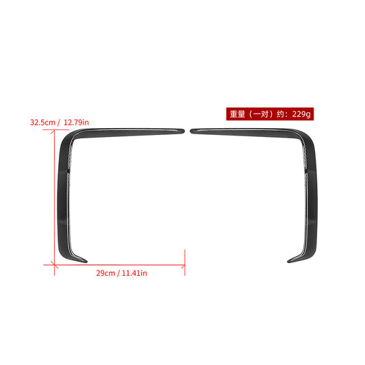 BMW 4 Series M440i 430i G22 G23 2020 2021 2022 2023 2024 with Aftermarket Parts - Front Canards?Pre-preg Carbon Fiber from SOOQOO USA