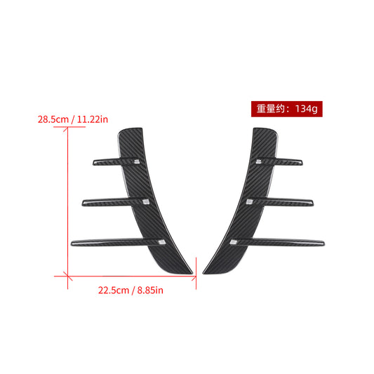 BMW 4 Series M440i 430i G22 G23 2020 2021 2022 2023 2024 with Aftermarket Parts - Front Fenders Trim?Pre-preg Carbon Fiber from SOOQOO USA