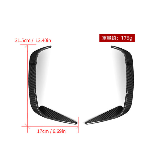 BMW 4 Series M440i 430i G22 G23 2020 2021 2022 2023 2024 with Aftermarket Parts - Rear Canards?Pre-preg Carbon Fiber from SOOQOO USA