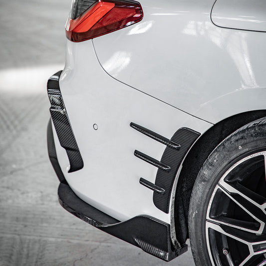 BMW 4 Series M440i 430i G22 G23 2020 2021 2022 2023 2024 with Aftermarket Parts - Rear Canards?Pre-preg Carbon Fiber from SOOQOO USA