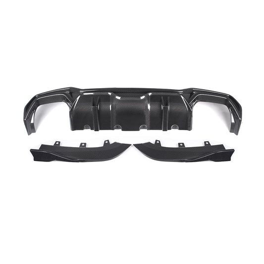 BMW 4 Series M440i 430i G22 G23 2020 2021 2022 2023 2024 with Aftermarket Parts - Rear Diffuser & Canards?Pre-preg Carbon Fiber from SOOQOO USA