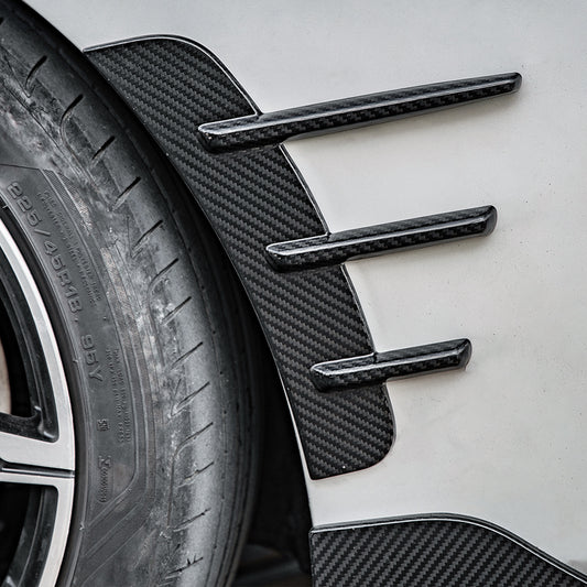 BMW 4 Series M440i 430i G22 G23 2020 2021 2022 2023 2024 with Aftermarket Parts - Rear Fenders Trim?Pre-preg Carbon Fiber from SOOQOO USA