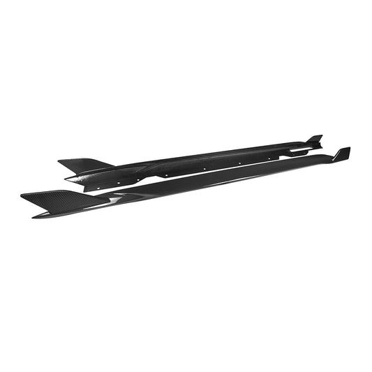 BMW 4 Series M440i 430i G22 G23 2020 2021 2022 2023 2024 with Aftermarket Parts - Side Skirts?Pre-preg Carbon Fiber from SOOQOO USA
