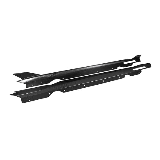BMW 4 Series M440i 430i G22 G23 2020 2021 2022 2023 2024 with Aftermarket Parts - Side Skirts?Pre-preg Carbon Fiber from SOOQOO USA