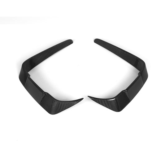 BMW M2C F87 2019 2020 2021 with Aftermarket Parts - Front Canards Trim?Pre-preg Carbon Fiber from SOOQOO USA