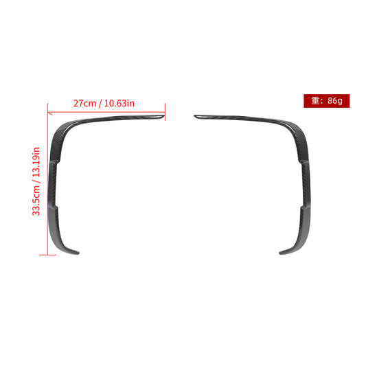 BMW M2C F87 2019 2020 2021 with Aftermarket Parts - Rear Bumper Valences?Pre-preg Carbon Fiber from SOOQOO USA