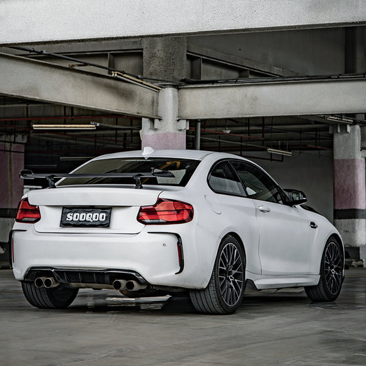 BMW M2C F87 2019 2020 2021 with Aftermarket Parts - Rear Bumper Valences?Pre-preg Carbon Fiber from SOOQOO USA