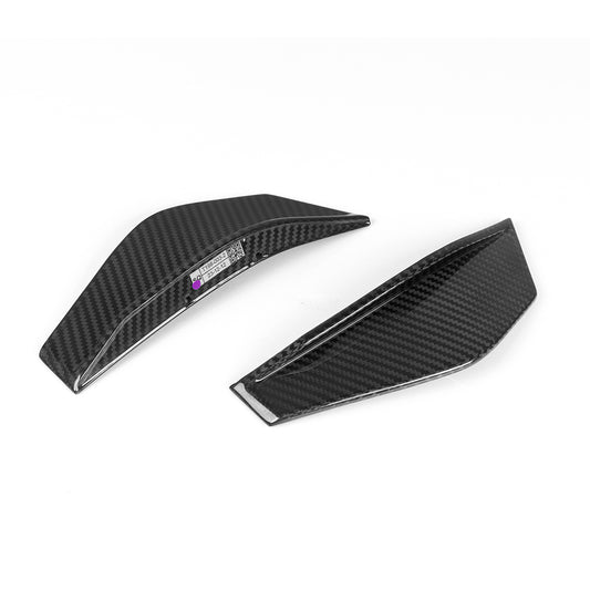 BMW M2 M2C F87 2016 2017 2018 2019 2020 2021 with Aftermarket Parts - Front Canards Trim?Pre-preg Carbon Fiber from SOOQOO USA