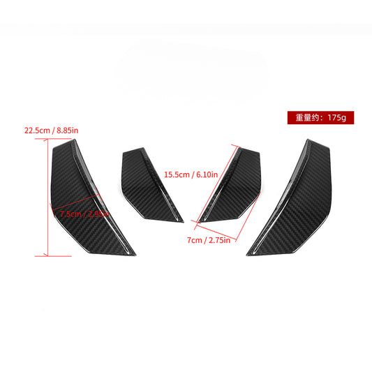 BMW M2 M2C F87 2016 2017 2018 2019 2020 2021 with Aftermarket Parts - Front Canards Trim?Pre-preg Carbon Fiber from SOOQOO USA