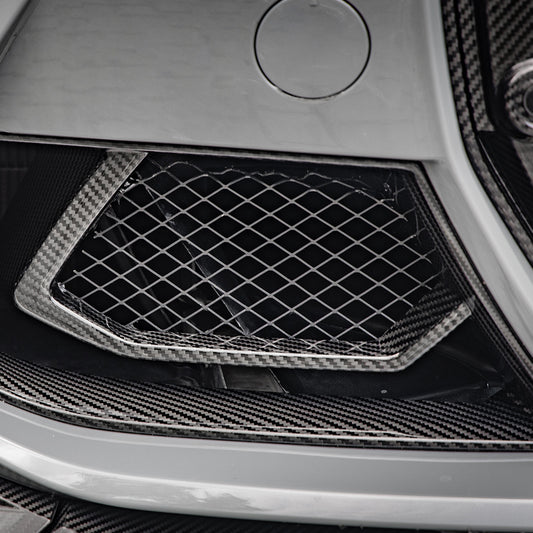 BMW M3 G80 G81 2021 2022 2023 2024 & M4 G82 G83 2021 2022 2023 2024 with Aftermarket Parts - Air Duct Replacement?Pre-preg Carbon Fiber from SOOQOO USA