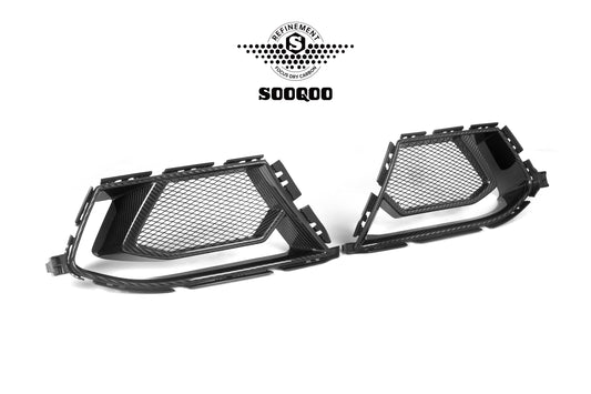 BMW M3 G80 G81 2021 2022 2023 2024 & M4 G82 G83 2021 2022 2023 2024 with Aftermarket Parts - Air Duct Replacement?Pre-preg Carbon Fiber from SOOQOO USA