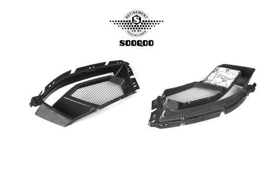 BMW M3 G80 G81 2021 2022 2023 2024 & M4 G82 G83 2021 2022 2023 2024 with Aftermarket Parts - Air Duct Replacement?Pre-preg Carbon Fiber from SOOQOO USA