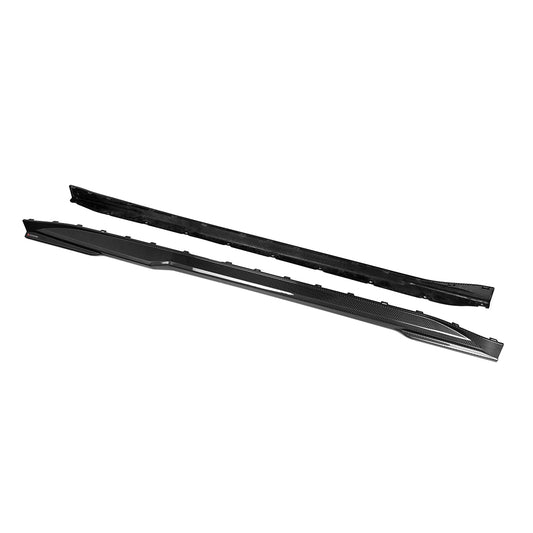 BMW M3 G80 G81 2021 2022 2023 2024 & M4 G82 G83 2021 2022 2023 2024 with Aftermarket Parts - Side Skirts?Pre-preg Carbon Fiber from SOOQOO USA