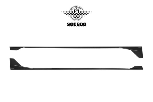 Audi RS3 8Y.5 Facelift 2025-ON with Aftermarket Parts - Side Skirts Dry Pre-preg Carbon Fiber from SOOQOO USA