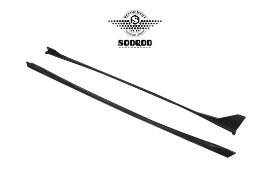 Audi RS3 8Y.5 Facelift 2025-ON with Aftermarket Parts - Side Skirts Dry Pre-preg Carbon Fiber from SOOQOO USA