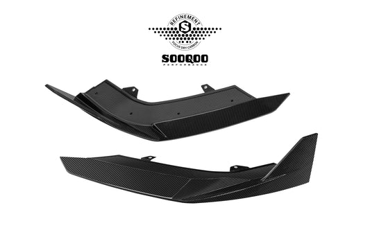 Audi RS3 8Y.5 Facelift 2025-ON with Aftermarket Parts - V1 Style Front Lip Dry Pre-preg Carbon Fiber from SOOQOO USA