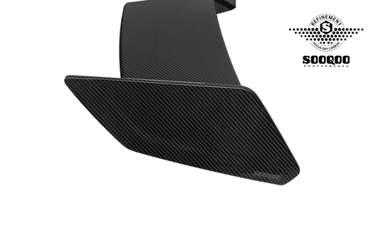 Audi RS3 8Y 8Y.5 2020-ON with Aftermarket Parts - Rear Roof Spoiler Dry Pre-preg Carbon Fiber from SOOQOO USA