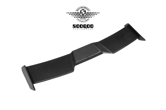 Audi RS3 8Y 8Y.5 2020-ON with Aftermarket Parts - Rear Roof Spoiler Dry Pre-preg Carbon Fiber from SOOQOO USA