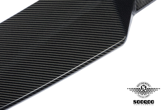Audi RS3 8Y 8Y.5 2020-ON with Aftermarket Parts - Rear Roof Spoiler Dry Pre-preg Carbon Fiber from SOOQOO USA