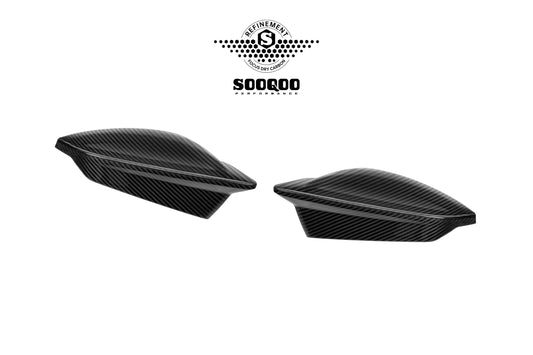 Audi RS3 8Y 8Y.5 2020-ON (Left Hand Drive Only) with Aftermarket Parts - With Lane Keep Assist Mirror Caps Dry Pre-preg Carbon Fiber from SOOQOO USA