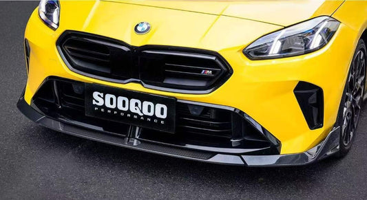 BMW 2 Series M235 228 F74 Gran Coupe 2025-ON with Aftermarket Parts - Front Lip Dry Pre-preg Carbon Fiber from SOOQOO USA