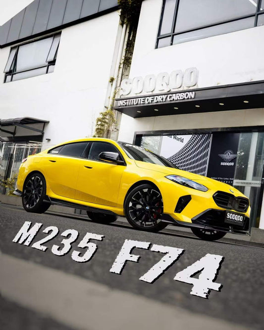 BMW 2 Series M235 228 F74 Gran Coupe 2025-ON with Aftermarket Parts - Front Lip Dry Pre-preg Carbon Fiber from SOOQOO USA