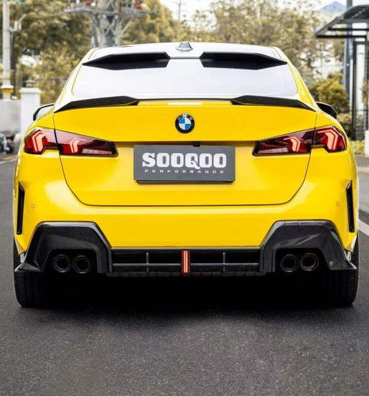 BMW 2 Series M235 228 F74 Gran Coupe 2025-ON with Aftermarket Parts - With Light Rear Diffuser Dry Pre-preg Carbon Fiber from SOOQOO USA