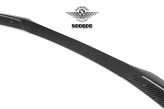 BMW 2 Series M235 228 F74 2025-ON with Aftermarket Parts - Rear Lip Spoiler Dry Pre-preg Carbon Fiber from SOOQOO USA