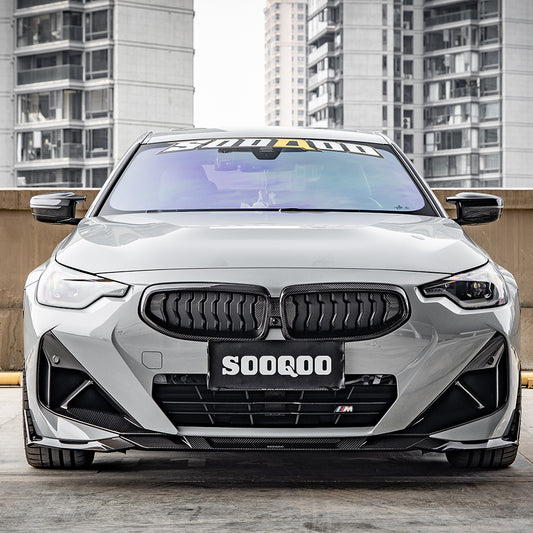 BMW 2 Series M240i 230i G42 2022 2023 2024 with Aftermarket Parts - Front Side Vent Trim Replacement?Pre-preg Carbon Fiber from SOOQOO USA