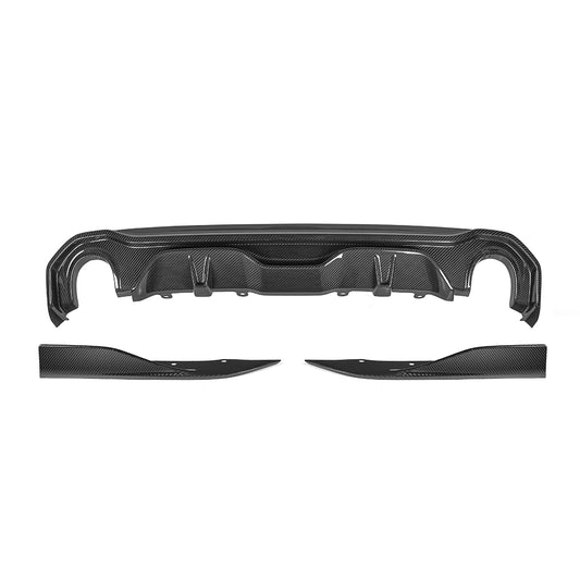 BMW 4 Series Gran Coupe M440i 430i G26 2022 2023 2024 2025 with Aftermarket Parts - V1 & V2 Rear Diffuser & Canards?Pre-preg Carbon Fiber from SOOQOO USA