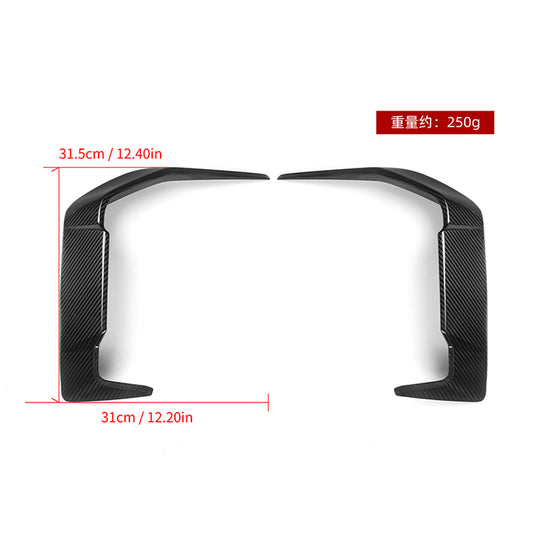 BMW 5 Series 540 xDrive / 530 xDrive / 530 / 550e xDrive G60 2024-ON with Aftermarket Parts - Front Canards?Carbon Fiber from SOOQOO USA