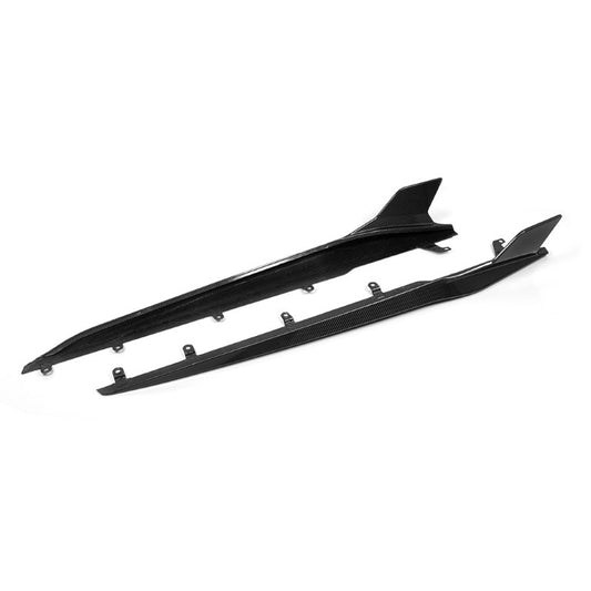 BMW 8 Series M850 840i G14 G15 2018 2019 2020 2021 2022 2023 2024 & M8 F91 F92 2019 2020 2021 2022 2023 2024 with Aftermarket Parts - Side Skirts Pre-preg?Carbon Fiber from SOOQOO USA