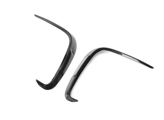 BMW 8 Series M850 840i G14 G15 G16 2018-ON with Aftermarket Parts - X-A Rear Bumper Vent Outter Trims Dry Pre-preg Carbon Fiber from SOOQOO USA